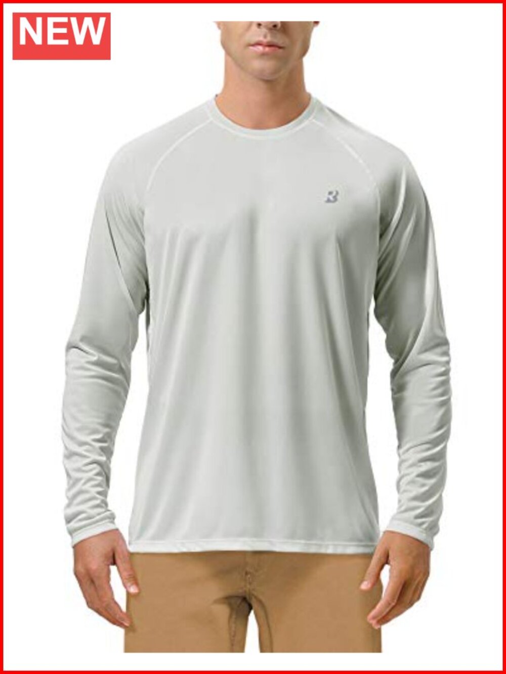 Upf 50+ Long Sleeve Rash Guard Uv Protection Shirt For Men Fishing Hiking